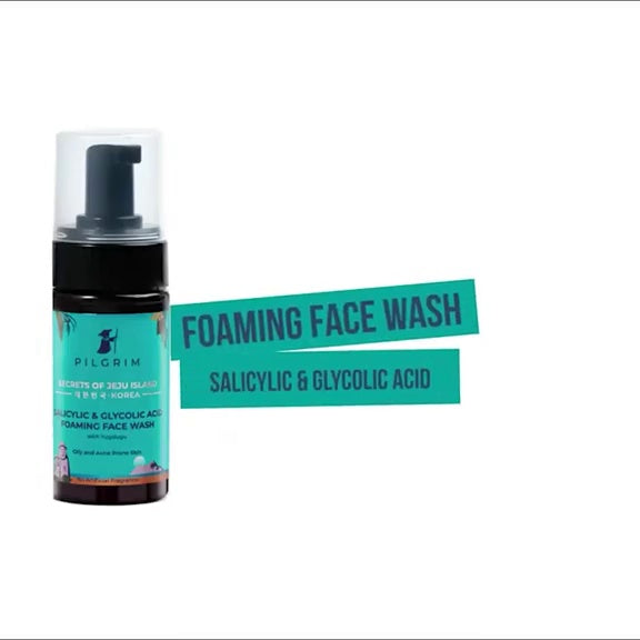 Pilgrim Salicylic & Glycolic Acid Foaming Face Wash : 120 ml