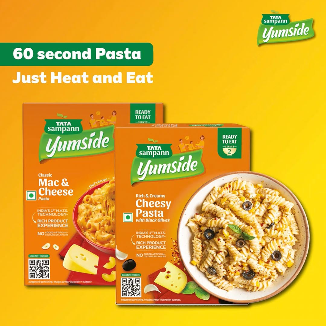 Tata Sampann Yumside Cheesy Pasta With Black Olives - Ready to Eat : 285 g