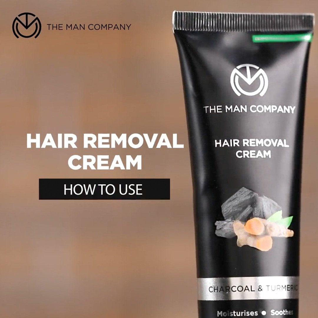 The Man Company Men's Hair Removal Cream (Charcoal & Turmeric) : 100 ml