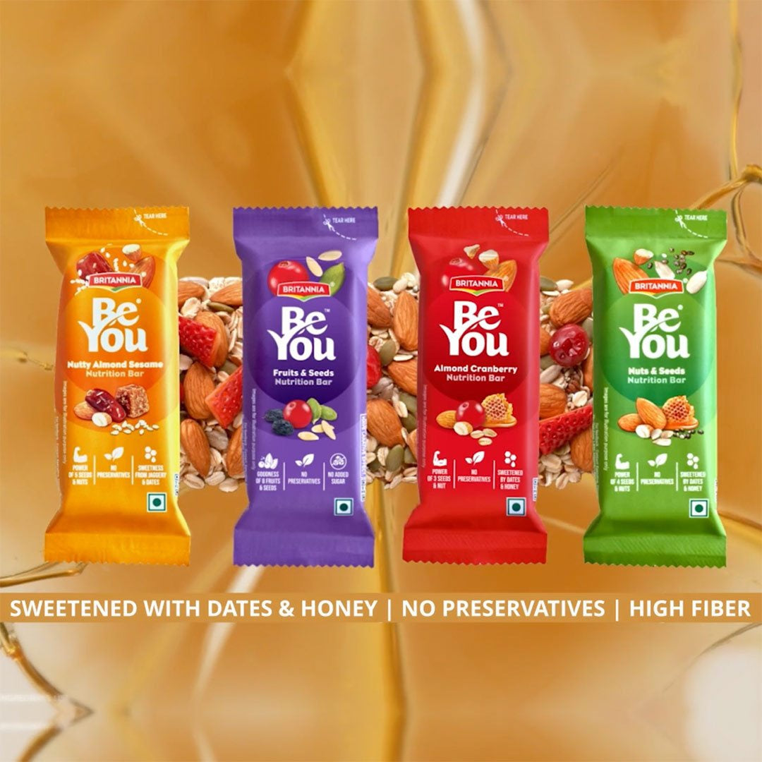 Britannia Be You Almond Cranberry Nutrition Bar : 35 g