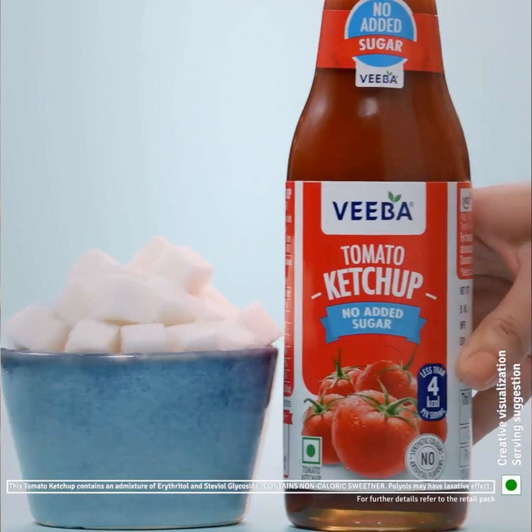 Veeba Tomato Ketchup (No Added Sugar) : 460 g