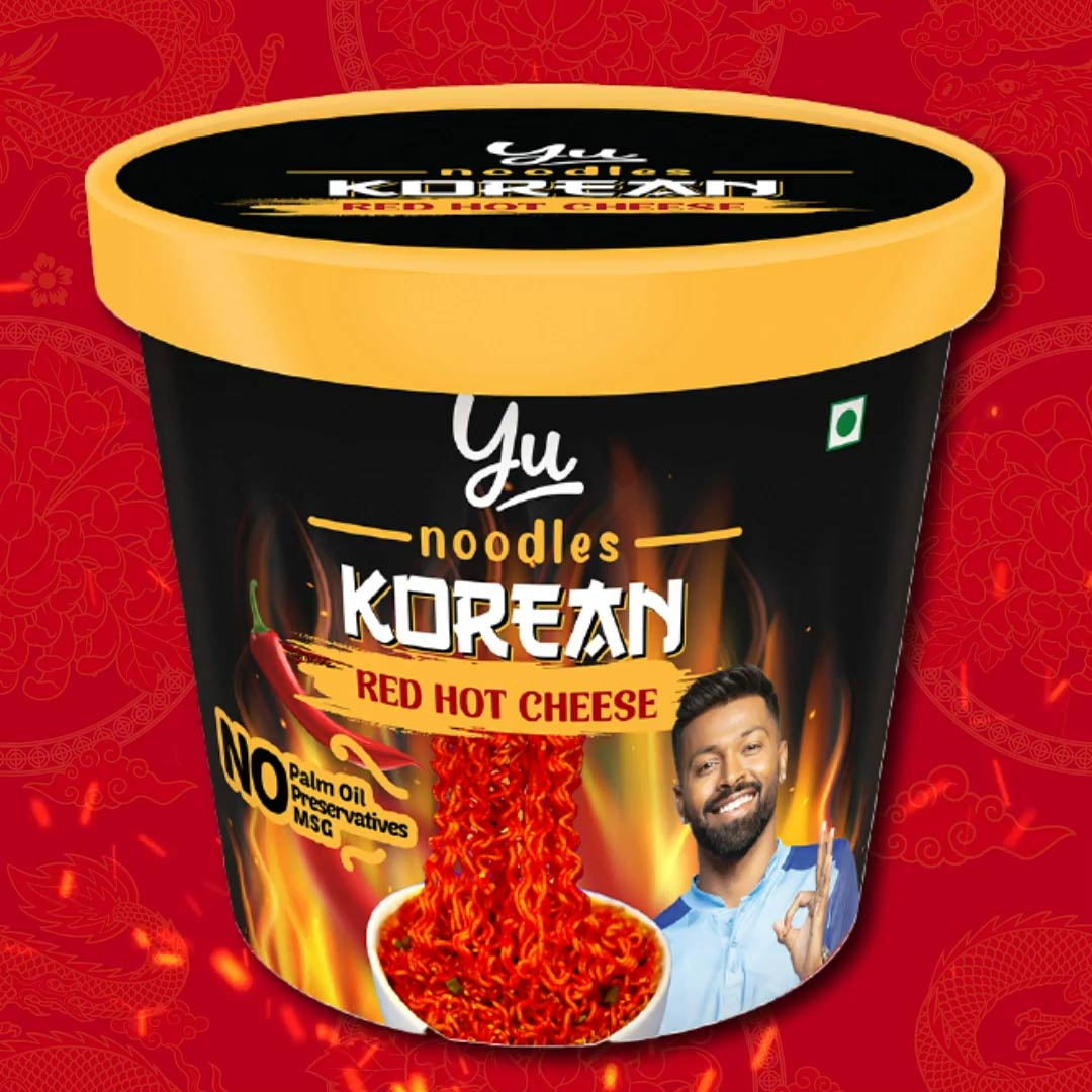 Yu Red Hot Cheese Korean Cup Noodles : 80 g