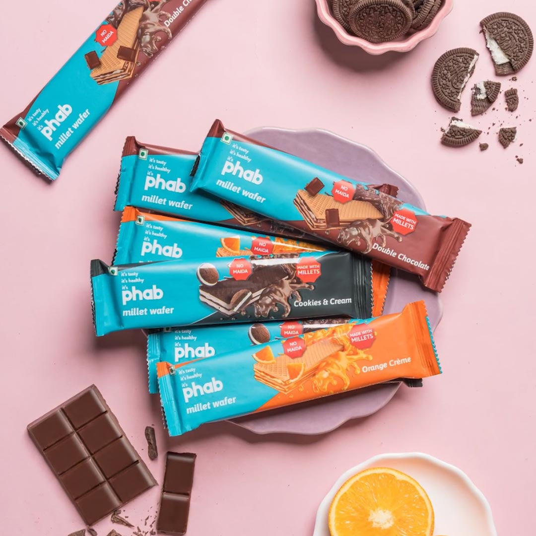 Phab Orange Creme Millet Wafer : 3 x 30 g