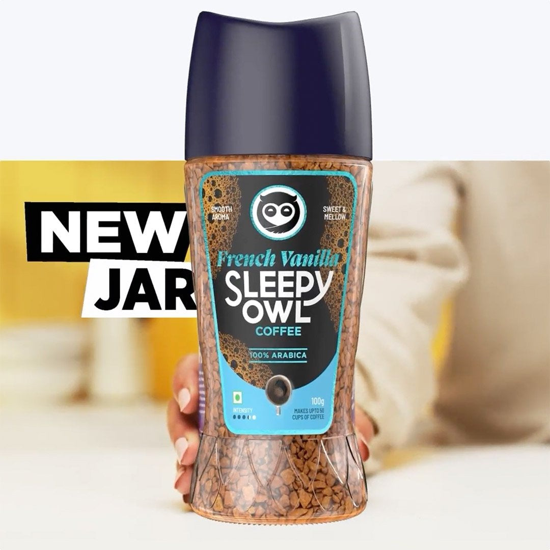 Sleepy Owl French Vanilla 100% Arabica Instant Flavoured Coffee : 100 g